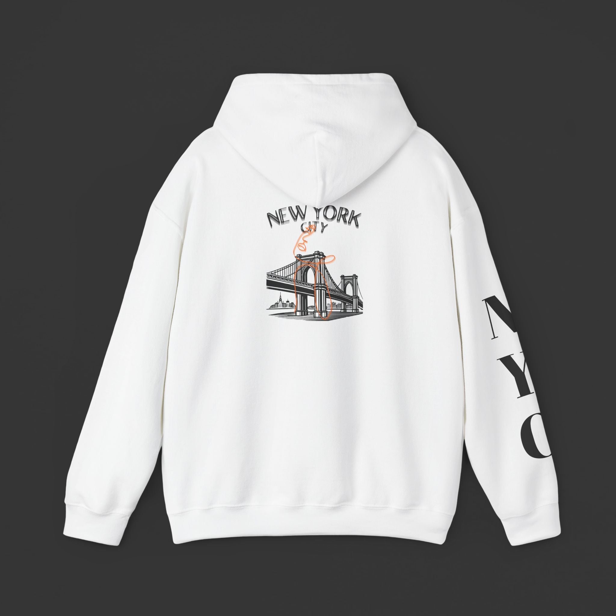 New York City Hoodie - Statue of Liberty & Brooklyn Bridge