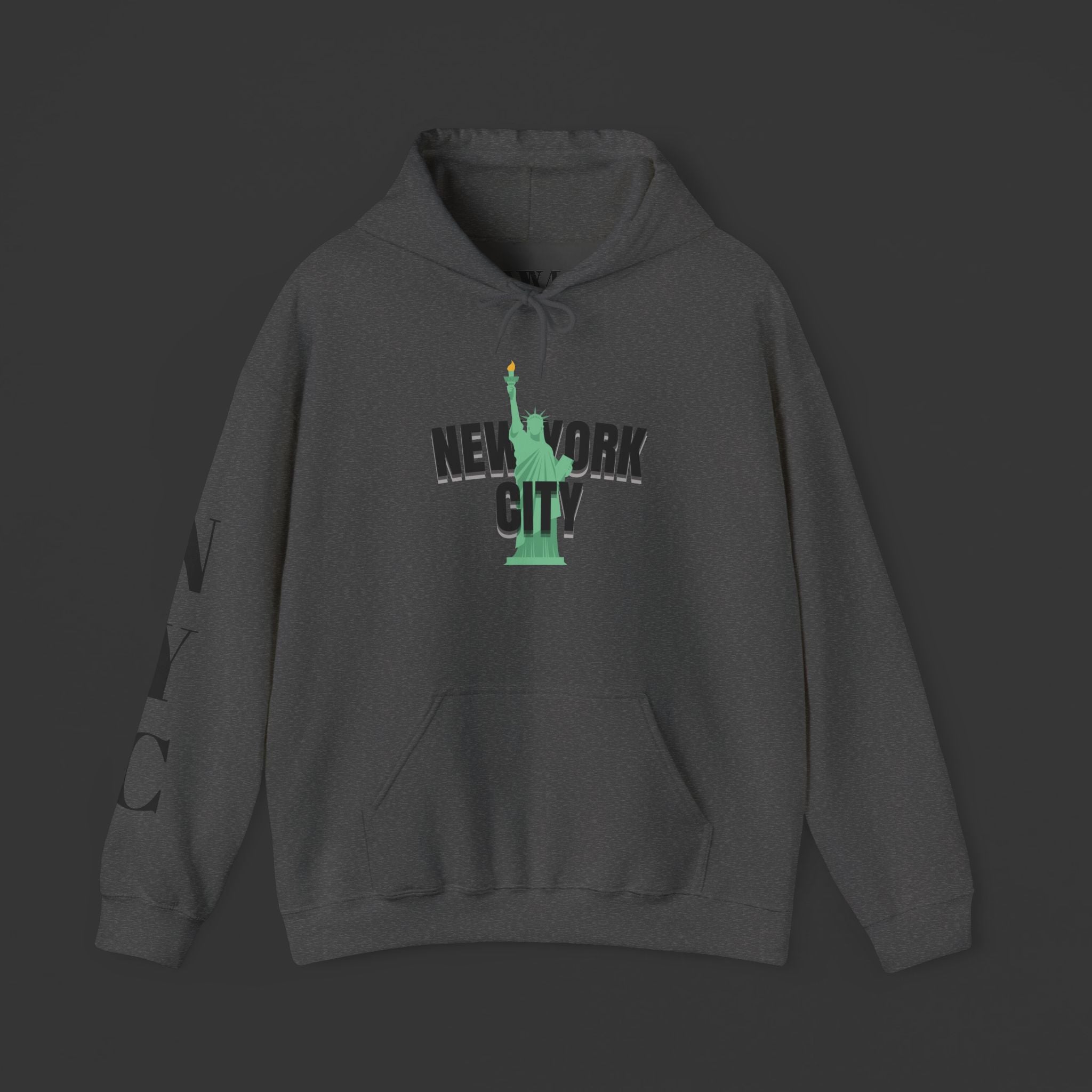 New York City Hoodie - Statue of Liberty & Brooklyn Bridge