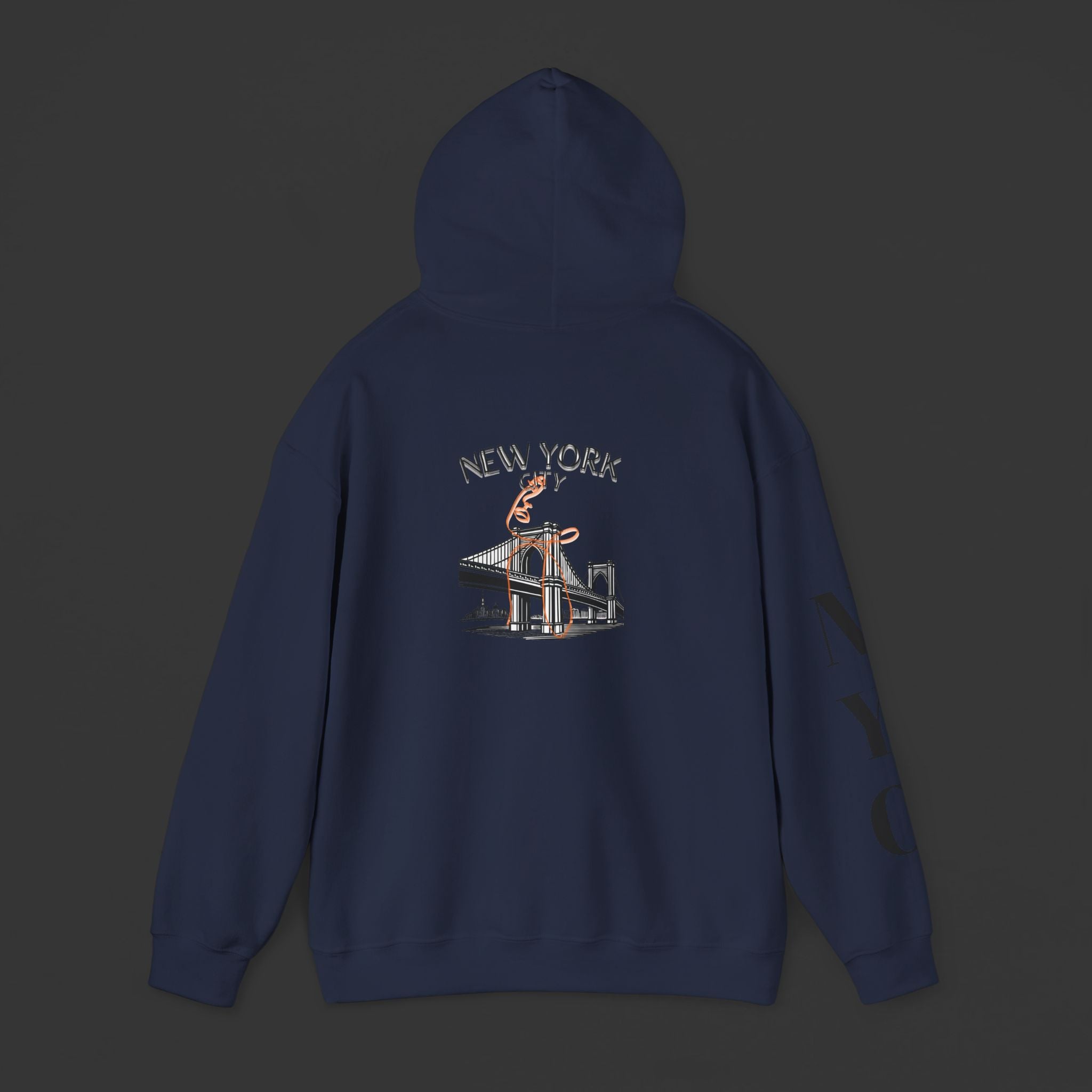 New York City Hoodie - Statue of Liberty & Brooklyn Bridge