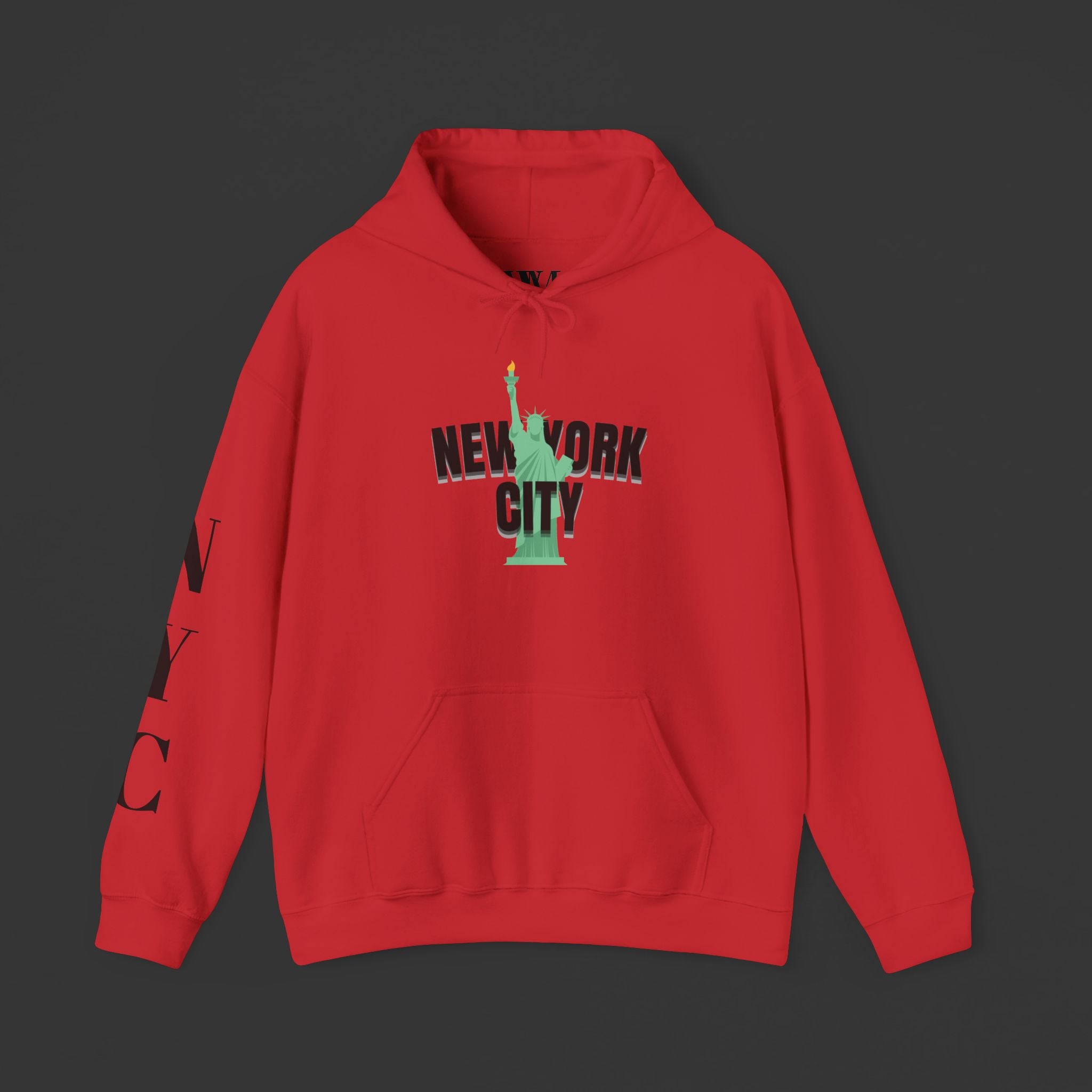 New York City Hoodie - Statue of Liberty & Brooklyn Bridge