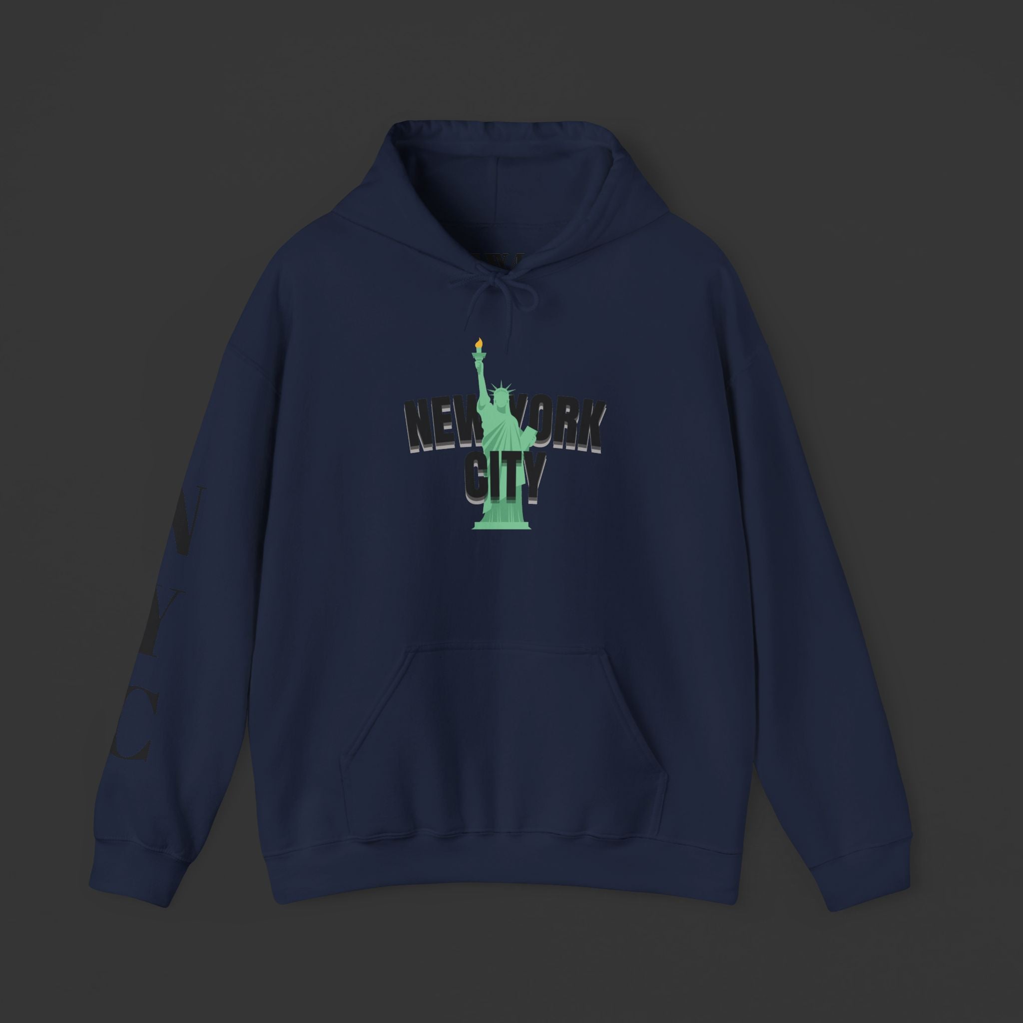 New York City Hoodie - Statue of Liberty & Brooklyn Bridge