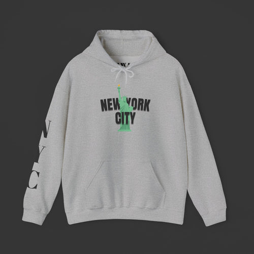 New York City Hoodie - Statue of Liberty & Brooklyn Bridge
