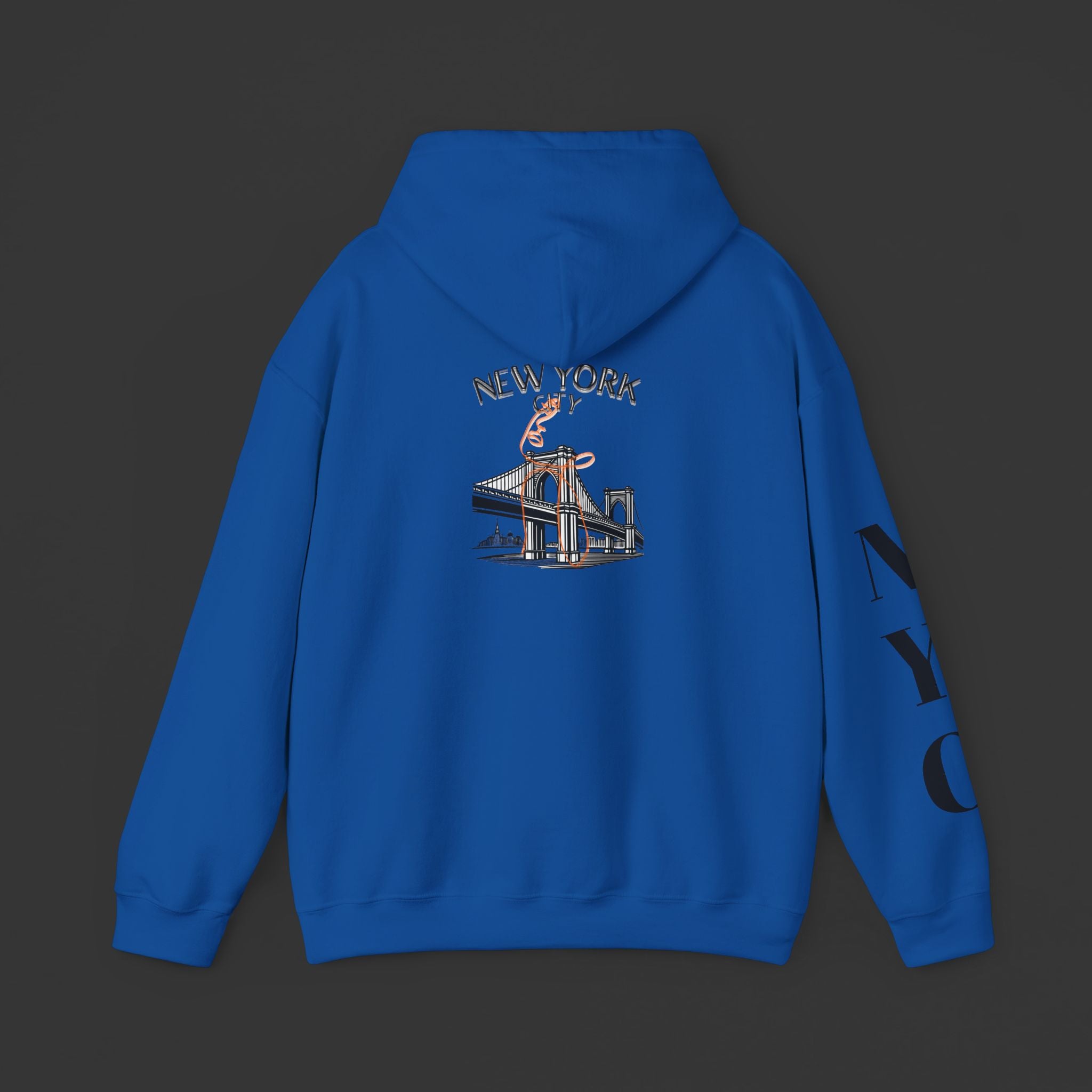 New York City Hoodie - Statue of Liberty & Brooklyn Bridge