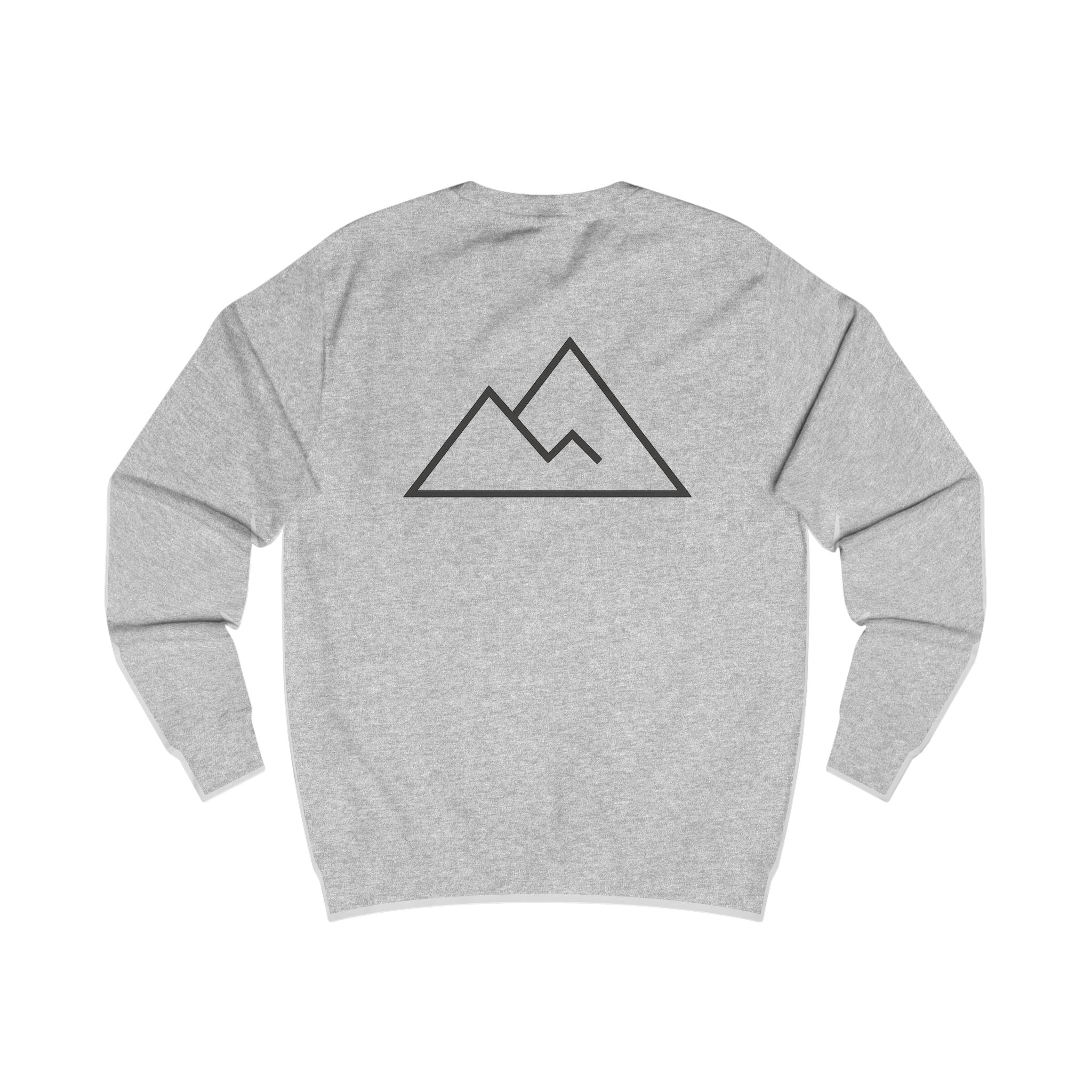 Minimal Mountain Sweatshirt — Simple Line Mountain Crewneck