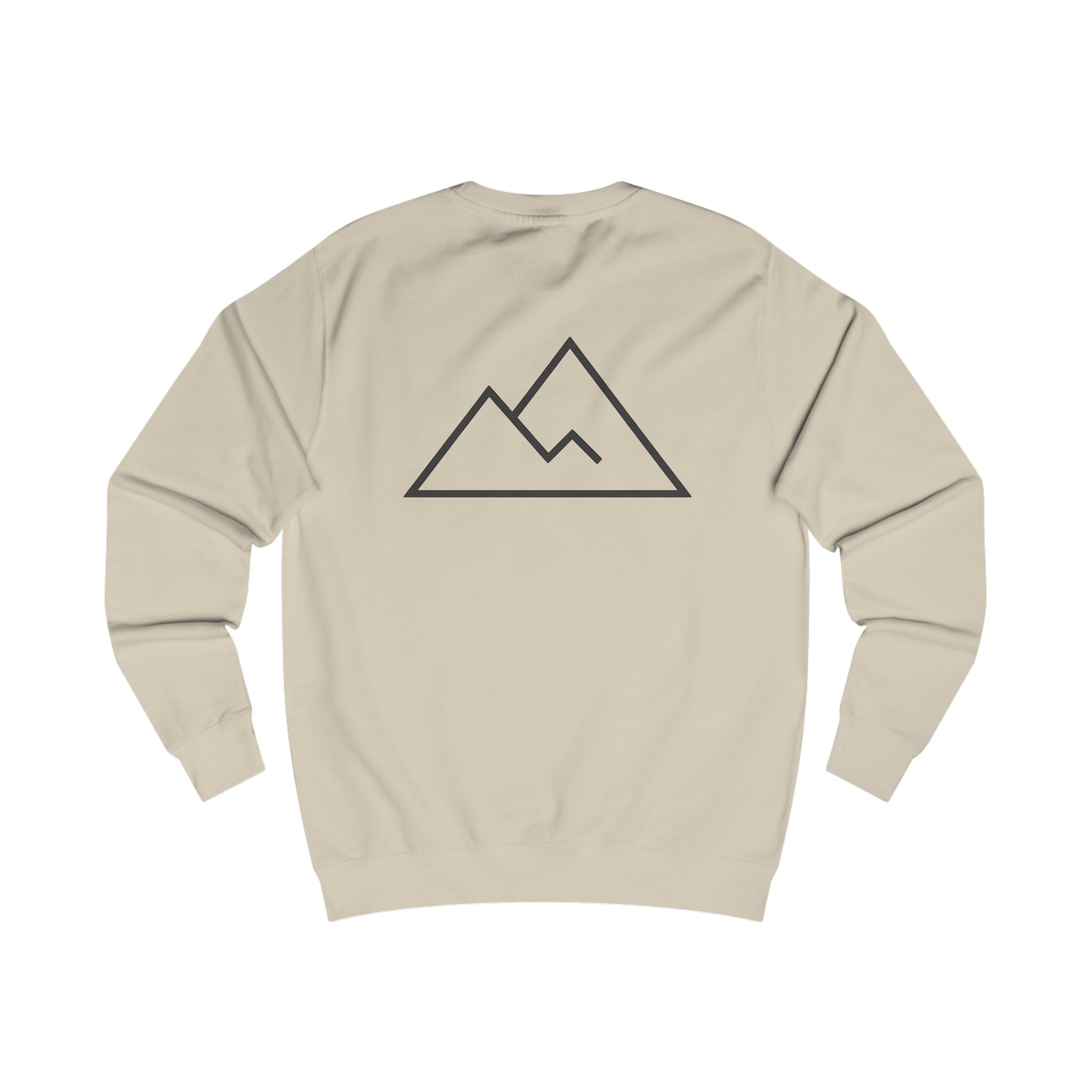 Minimal Mountain Sweatshirt — Simple Line Mountain Crewneck