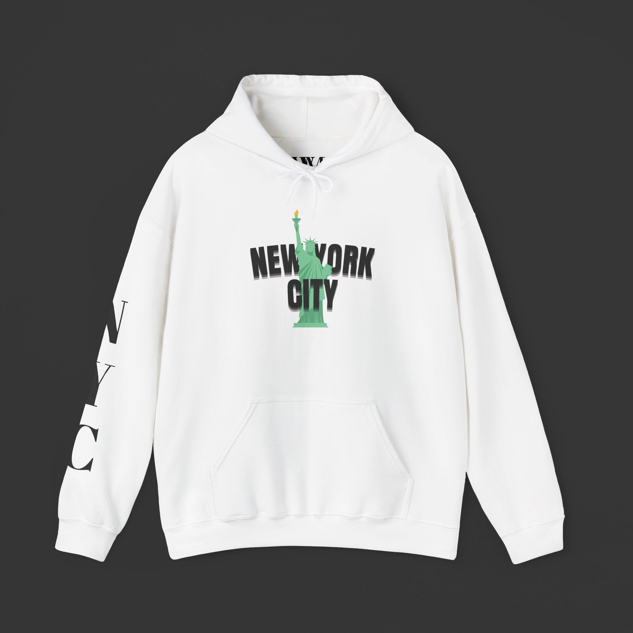 New York City Hoodie - Statue of Liberty & Brooklyn Bridge