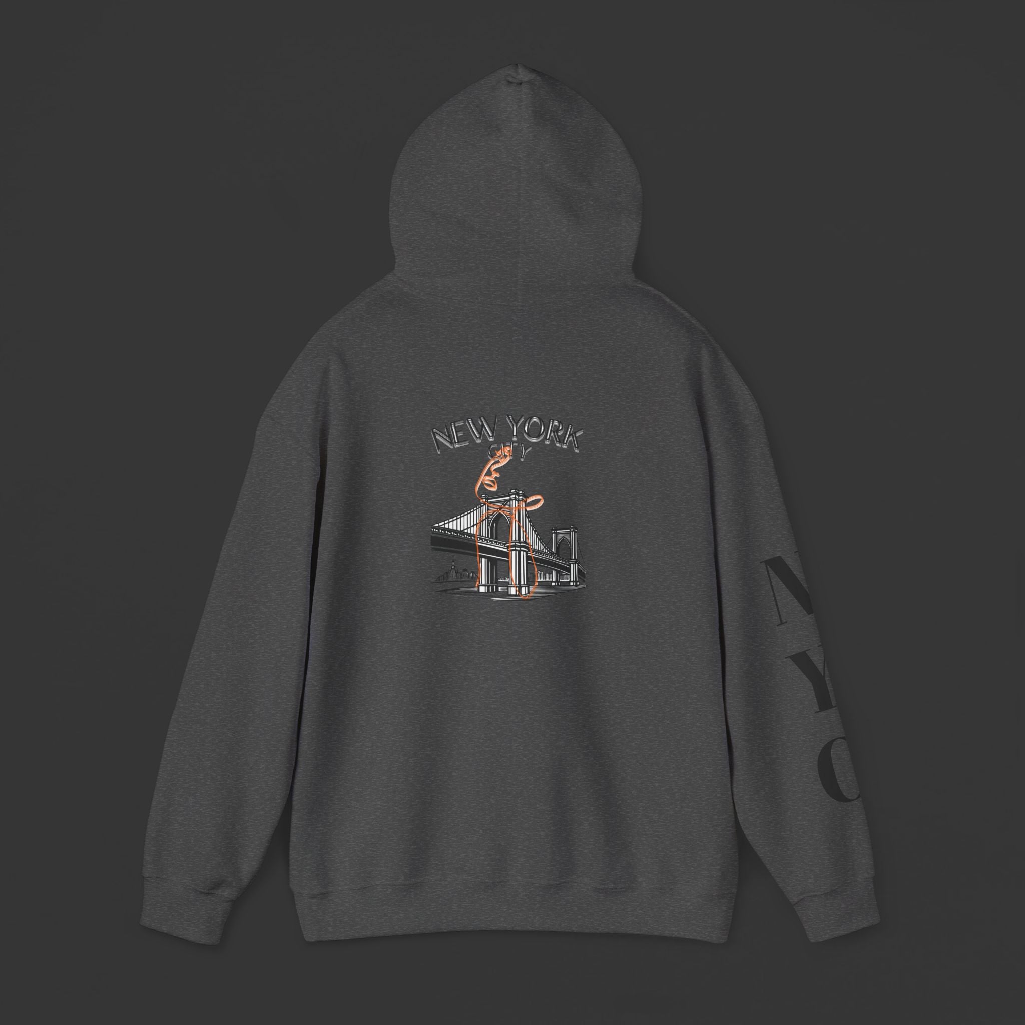 New York City Hoodie - Statue of Liberty & Brooklyn Bridge